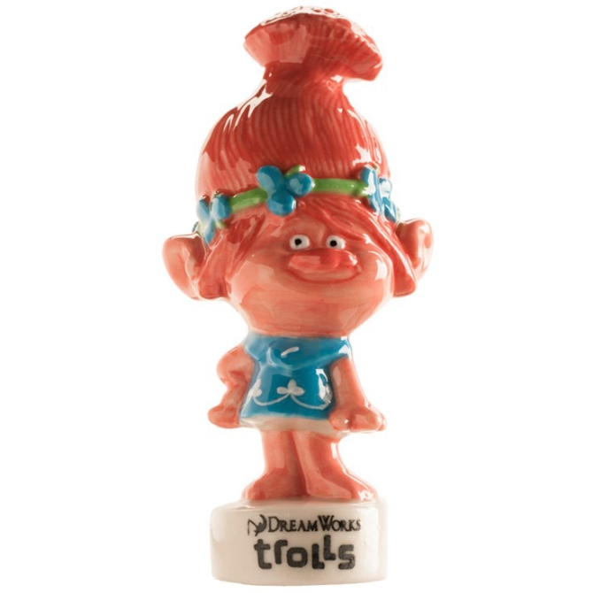 Statuette Poppy rosa Trolls (6.5 cm) - Porcellana 