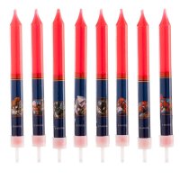 8 Candele uomo ragno (10 cm)