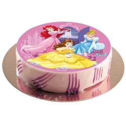 Disco in pasta azzima - Principesse Cenerentola / Ariel / Belle (20 cm). n2