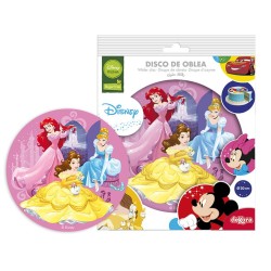 Disco in pasta azzima - Principesse Cenerentola / Ariel / Belle (20 cm). n3
