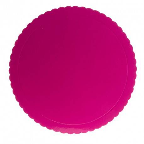 1 Vassoio Rotondo Pizzo Fuchsia (30 cm) 