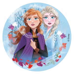 Disco Frozen 2 (16 cm) - Azimo - senza zucchero