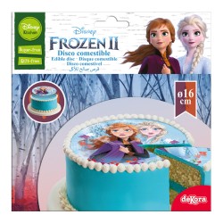 Disco Frozen 2 (16 cm) - Azimo - senza zucchero. n1