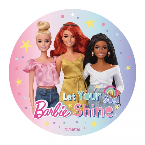 Dischetto Barbie "Shine" (20 cm) - Azimo - senza E171 
