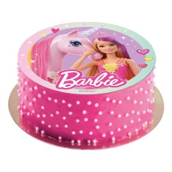 Dischetto Barbie e il suo Cavallo (20 cm) - Azimo. n1