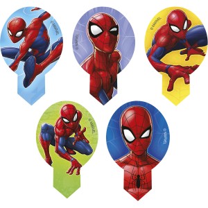 20 Decorazioni per Cupcake Spiderman - Azzimo - senza E171
