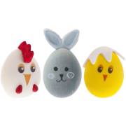 3 Uova di Pasqua Teste di Animali - Zucchero
