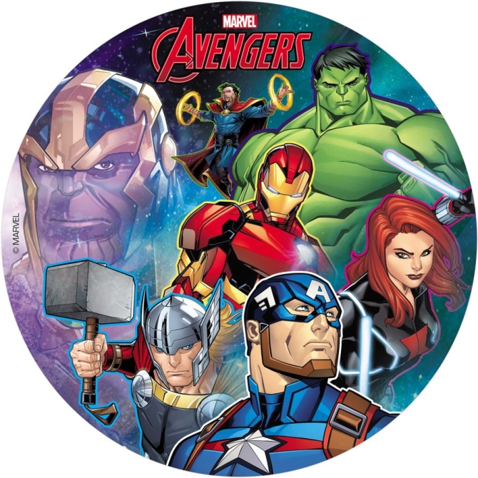 Disco Avengers (20 cm) - Commestibile 