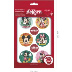 6 Mini Dischi Mickey et Minnie - Azzimo. n2