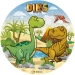 Piccolo Disco Dinosauro (15,5 cm) - Commestibile - senza E171. n°1