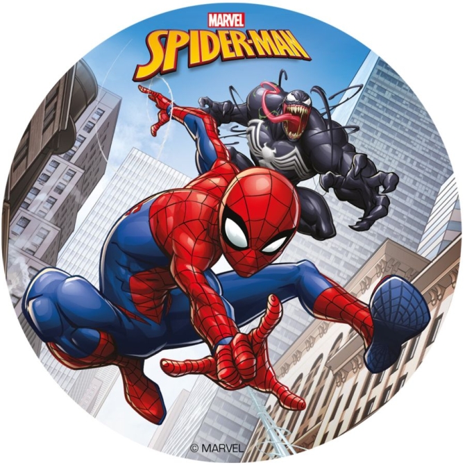 Piccolo Disco Spiderman (15, 5 cm) - Commestibile 