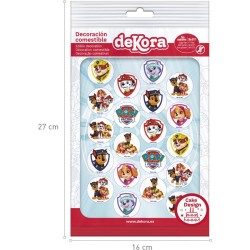 20 Mini Dischi Paw Patrol - Commestibile. n1