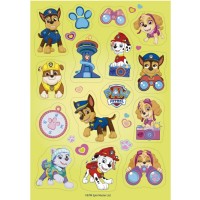 15 Stickers Paw Patrol - Commestibile