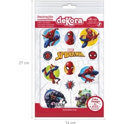 12 Stickers Spiderman - Commestibile. n1