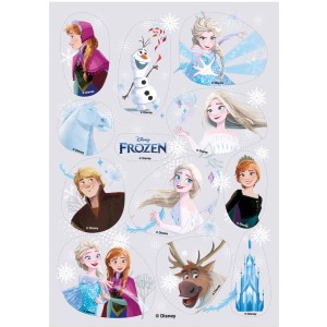 12 Stickers Frozen - Commestibile