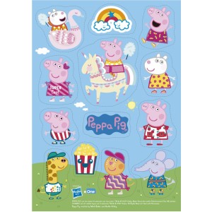 13 Stickers Peppa Pig - Commestibile - senza E171