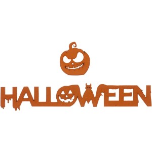 Decorazione di Halloween 2D (9 cm) + 2 Zucche (Ø 4 cm) - Zucchero