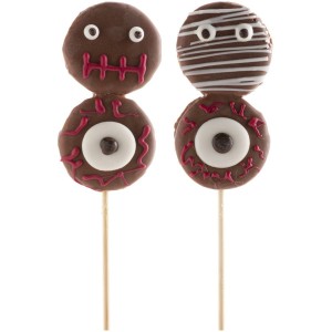 1 spiedino di mostri di Halloween - Marshmallow/cioccolato