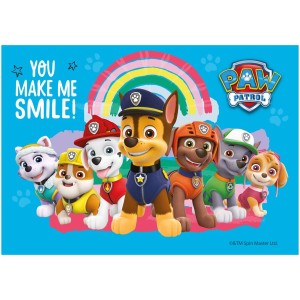 Piatto rettangolare PAW Patrol - Commestibile