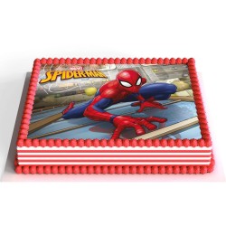 Piatto rettangolare Spiderman - Commestibile. n2