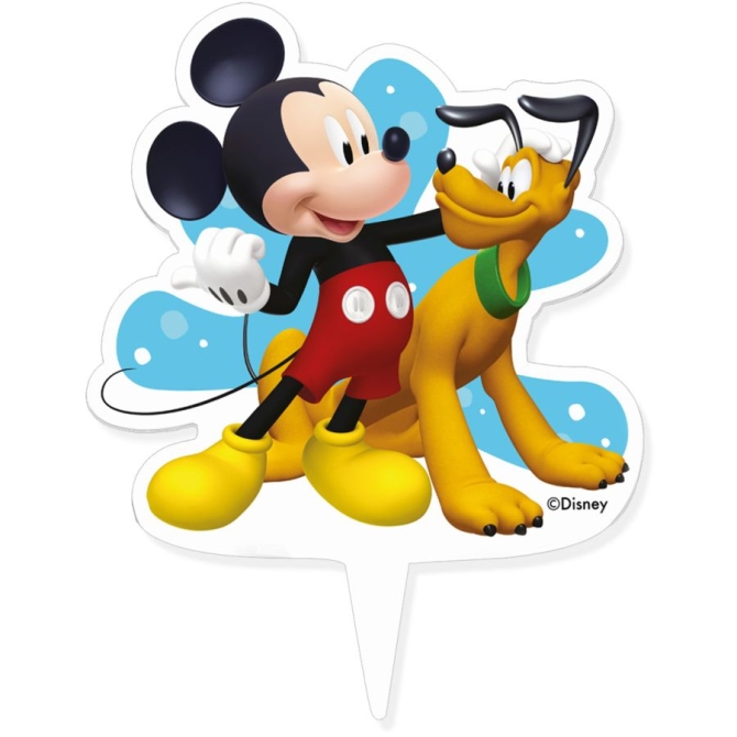 1 candela con sagoma di Topolino e Pluto 
