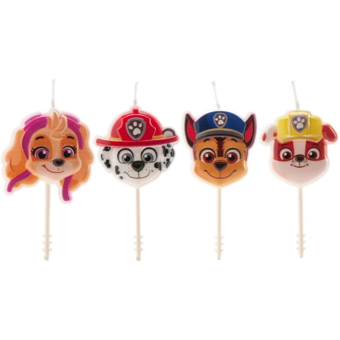 4 candeline di compleanno 2D Paw Patrol 