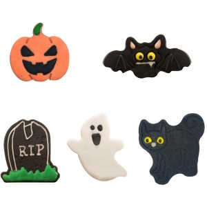 5 figure di Halloween 2D di zucchero