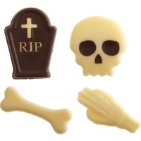4 assortimenti di Halloween Teschio / Ossa - Cioccolato