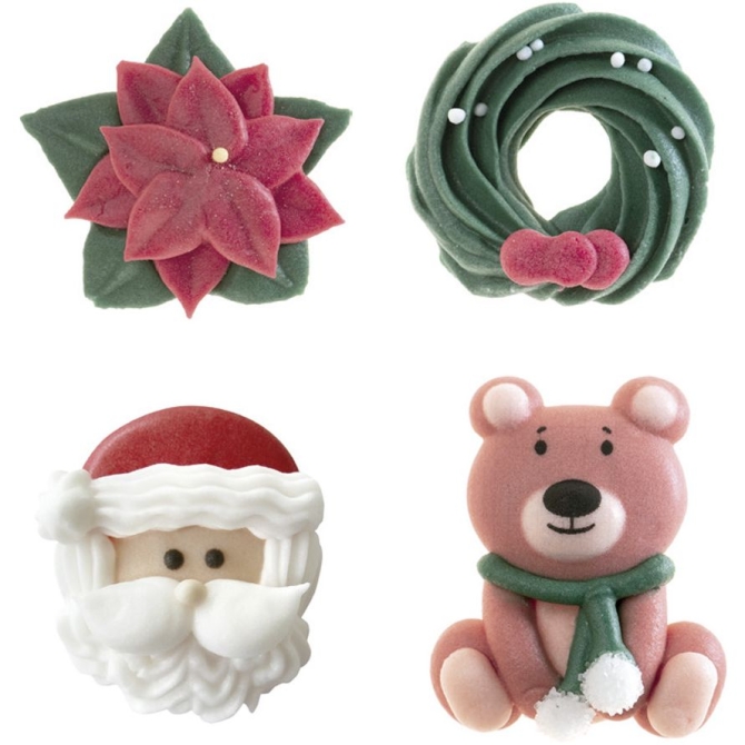 4 Decorazioni di Natale 2D – Zucchero