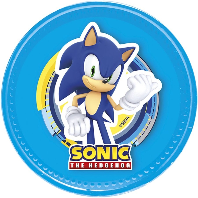 1 moneta di cioccolato grande  Sonic   7, 7 cm 