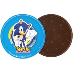 1 moneta di cioccolato grande  Sonic   7, 7 cm. n1
