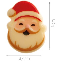 6 decorazioni natalizie - 3, 5 cm - cioccolato bianco. n1