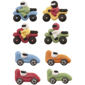 Assortimento di 4 decorazioni di zucchero