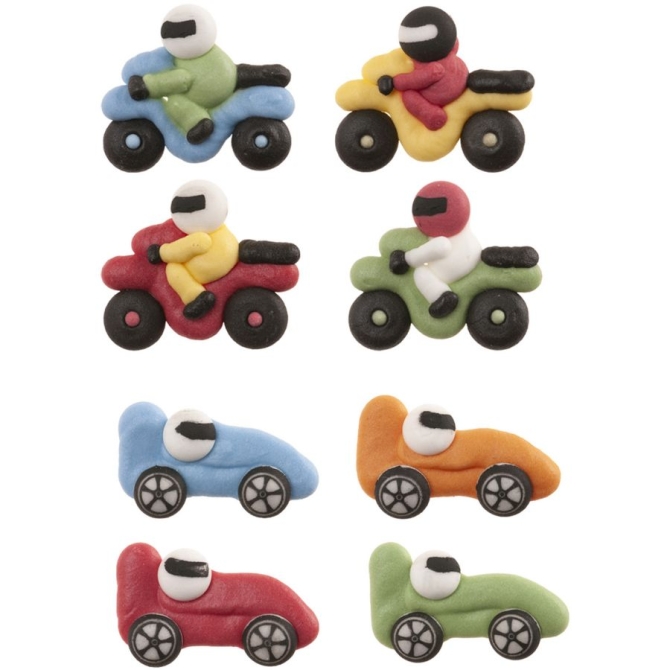 Assortimento di 4 decorazioni di zucchero 