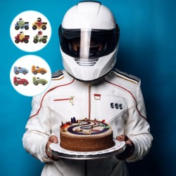 Assortimento di 4 decorazioni di zucchero. n3