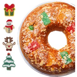 Figurina natalizia 2D - 2, 5 cm - Plastica. n1