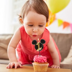 Candela di compleanno Topolino n. 1 - 8, 5 cm. n3