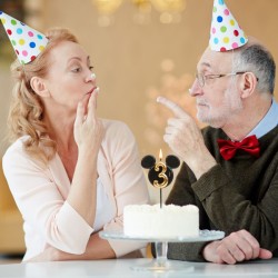 Candela di compleanno Topolino n. 3 - 8, 5 cm. n8