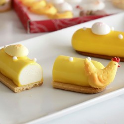 5 Decorazioni: Galline + Uova - Zucchero. n°1