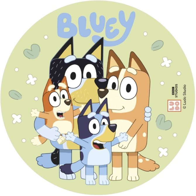 Disco di Bluey e Bingo � 20 cm - Commestibile 