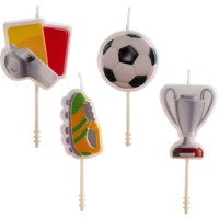 4 candeline di compleanno a tema calcio 2D