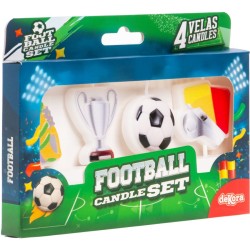4 candeline di compleanno a tema calcio 2D. n�3