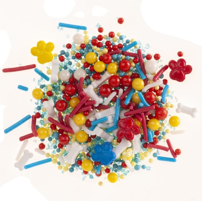 Mix di zuccherini colorati Paw Patrol - 70 g 