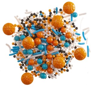 Mix di zuccherini colorati a tema basket � 70 g