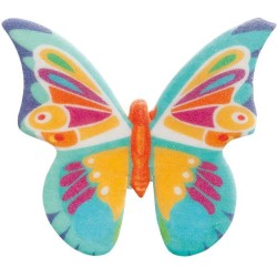 10 Farfalle Multicolori in Ostia � 4 cm. n�6