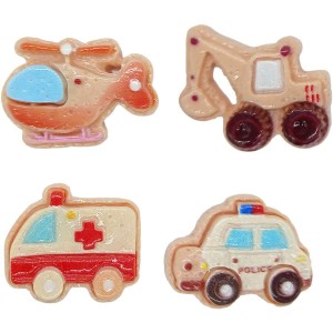 1 Statuetta di trasporto 2D a forma di fagiolo per King Cake � 3 cm � Plastica