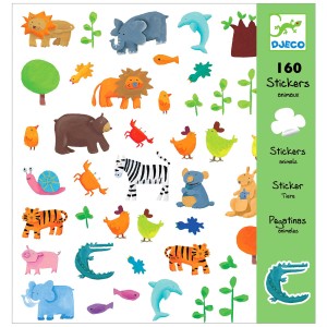 160 Adesivi animali