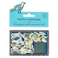 Mini Bird Stamps + Inchiostro Verde Scuro