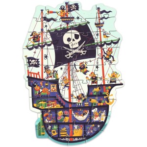 Puzzle gigante della nave pirata - 36 pezzi