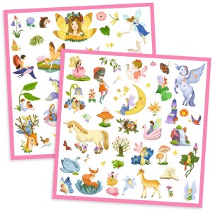 160 adesivi metallizzati fantasy